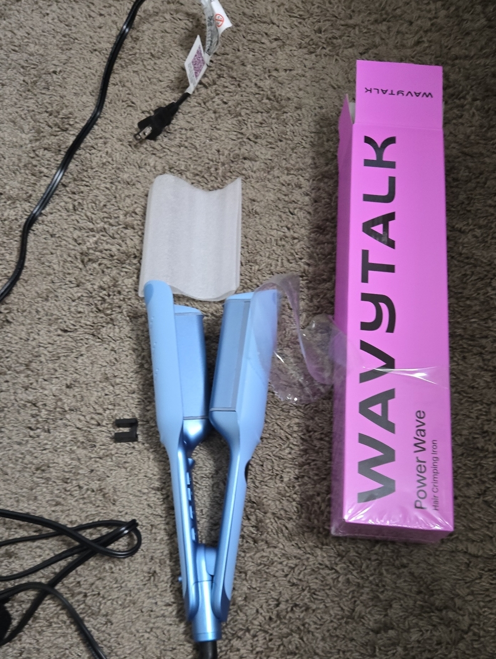 WAYTALK Blue Power Wave Hair Crimper - Blue